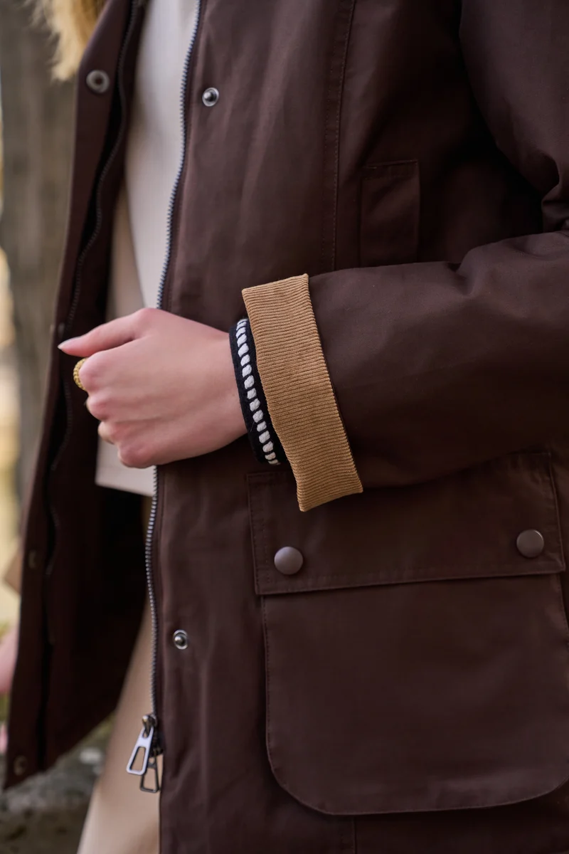 Parka coton fourrée
