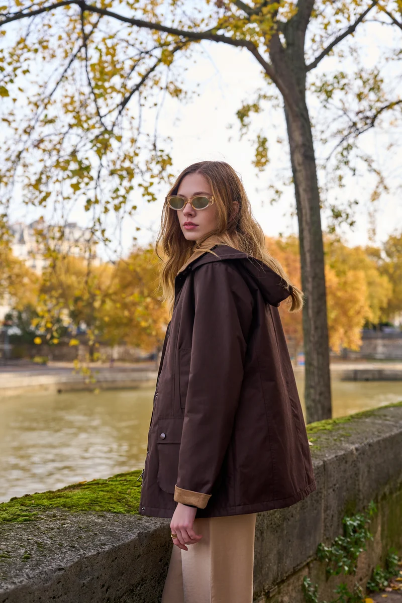 Parka coton fourrée