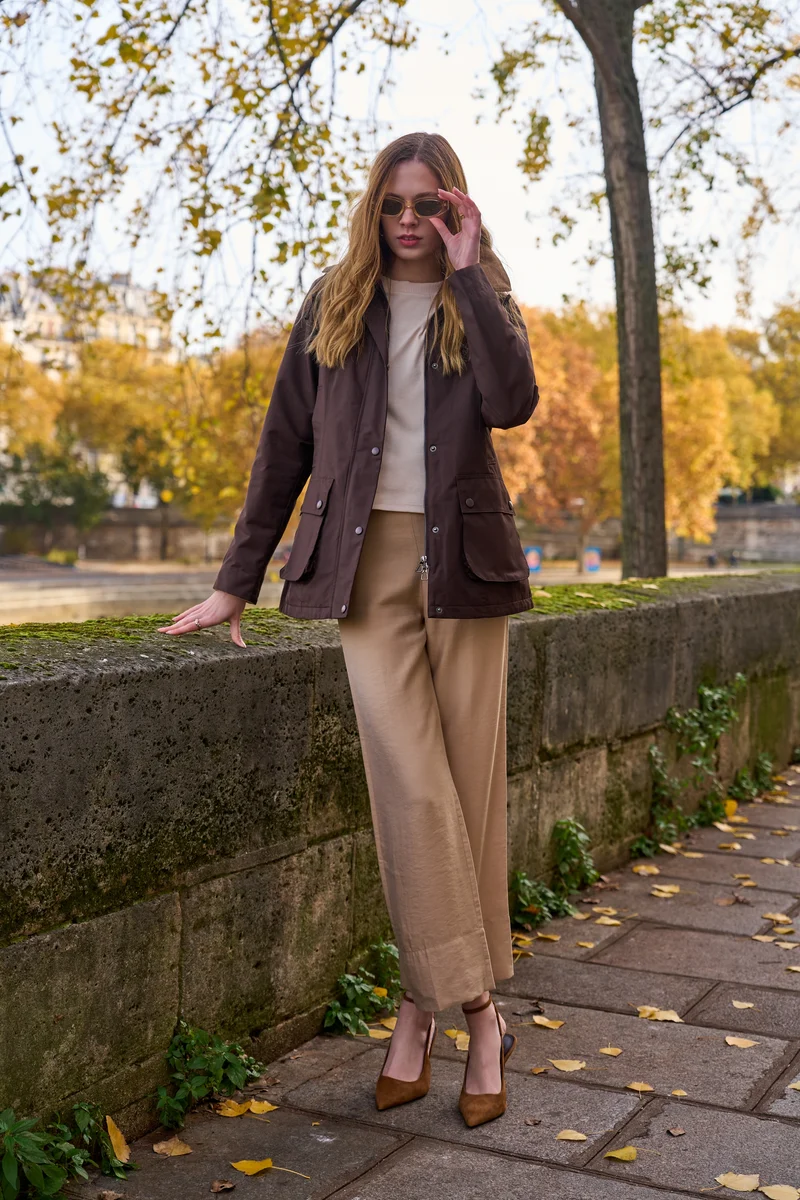 Parka coton fourrée