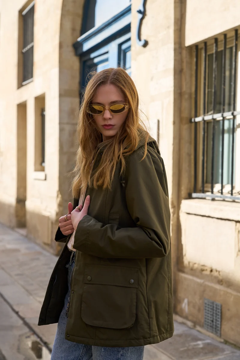 Parka coton fourrée