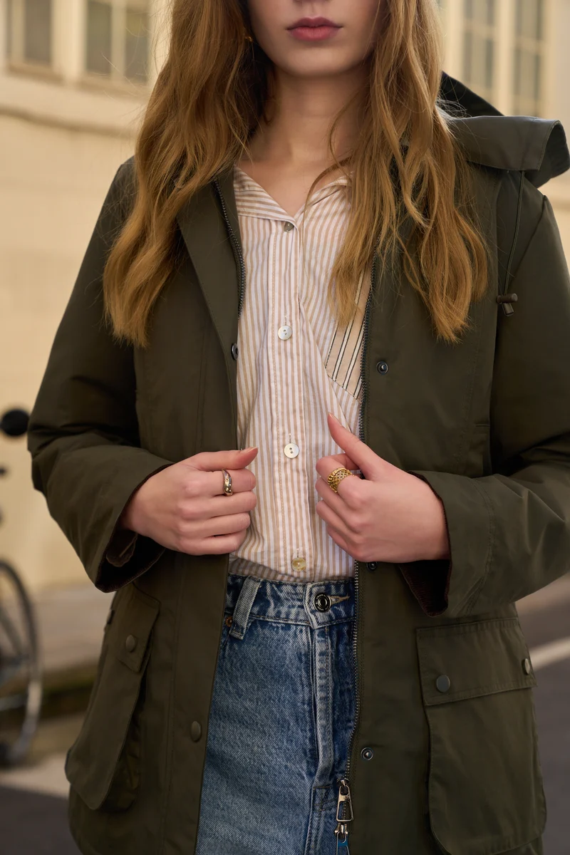 Parka coton fourrée