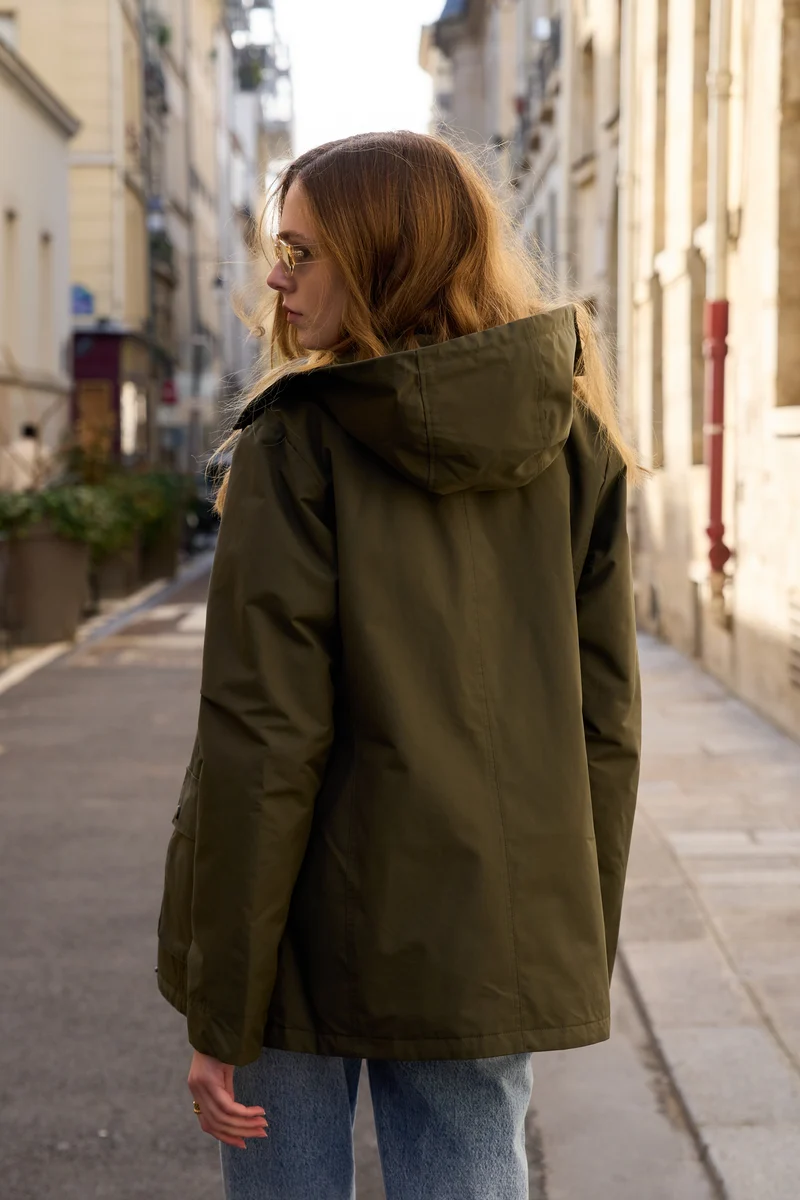 Parka coton fourrée