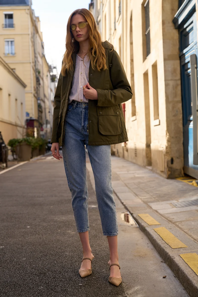 Parka coton fourrée