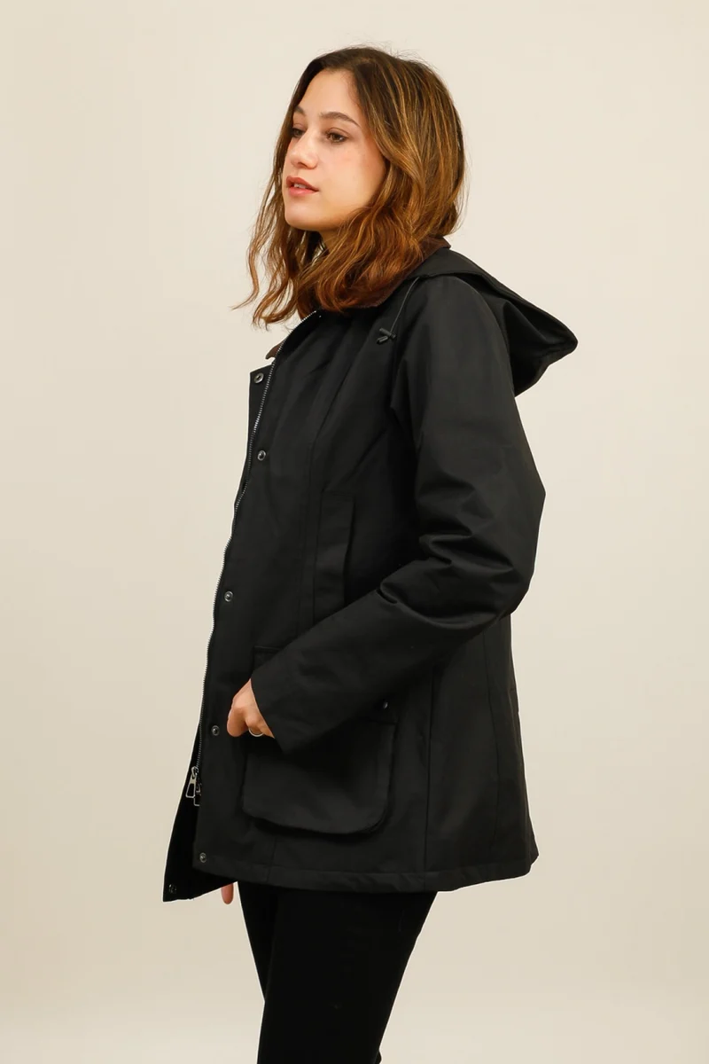 Parka coton fourrée