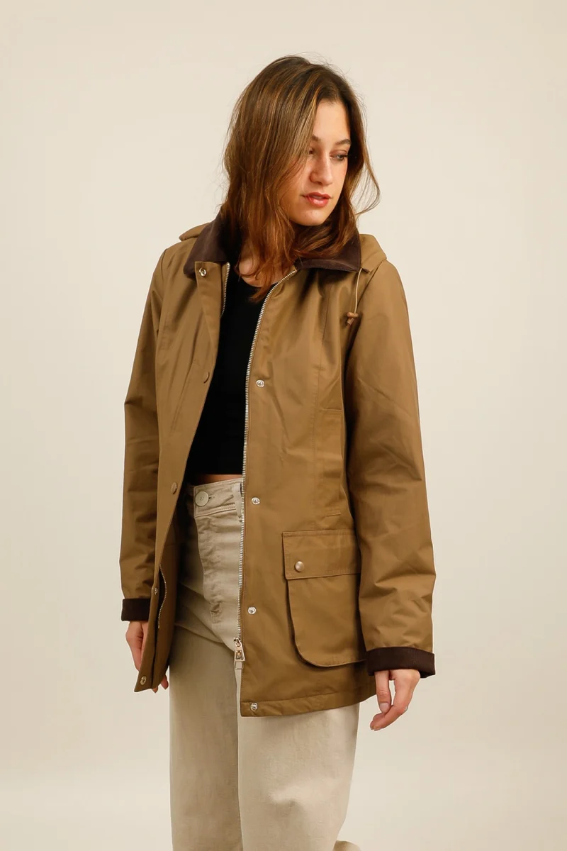 Parka coton fourrée
