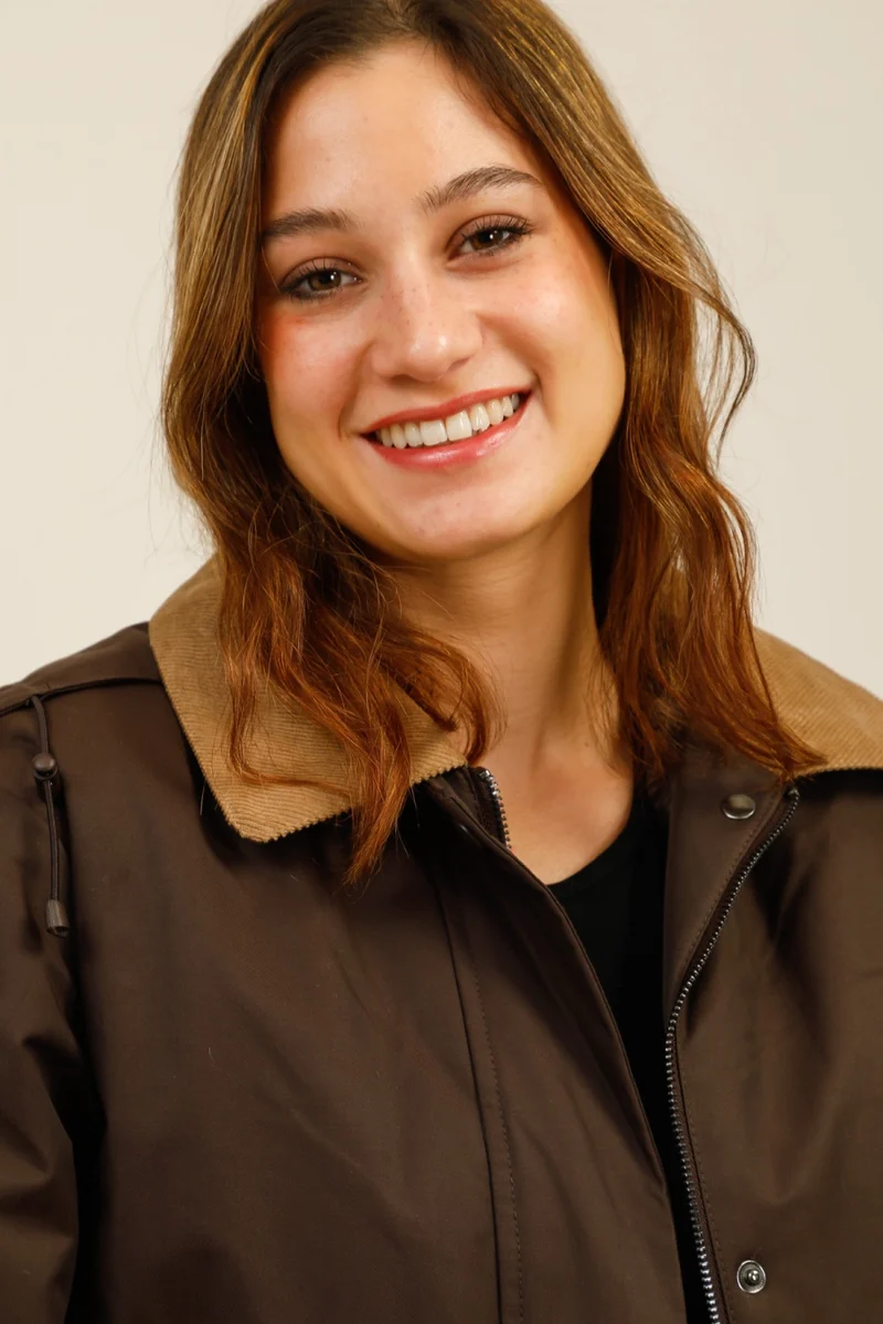 Veste coton fourrée longue