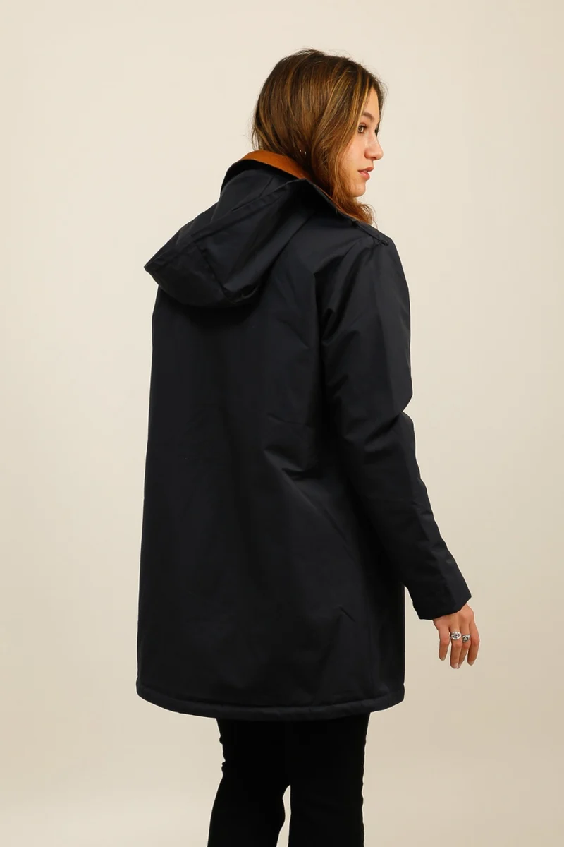 Veste coton fourrée longue