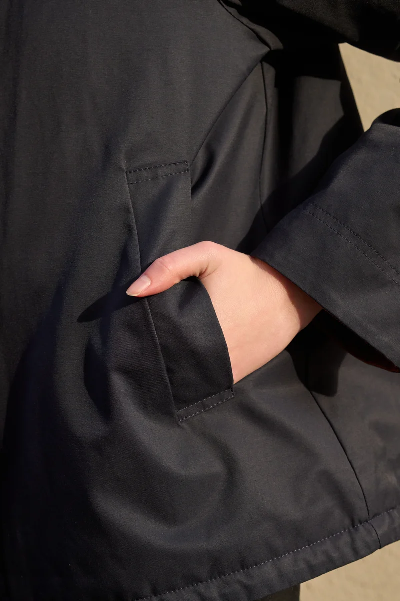 Veste coton fourrée courte