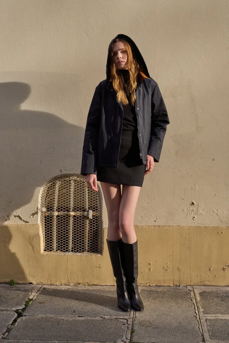 Veste coton fourrée courte