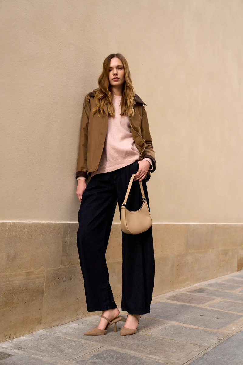 Veste coton fourrée courte