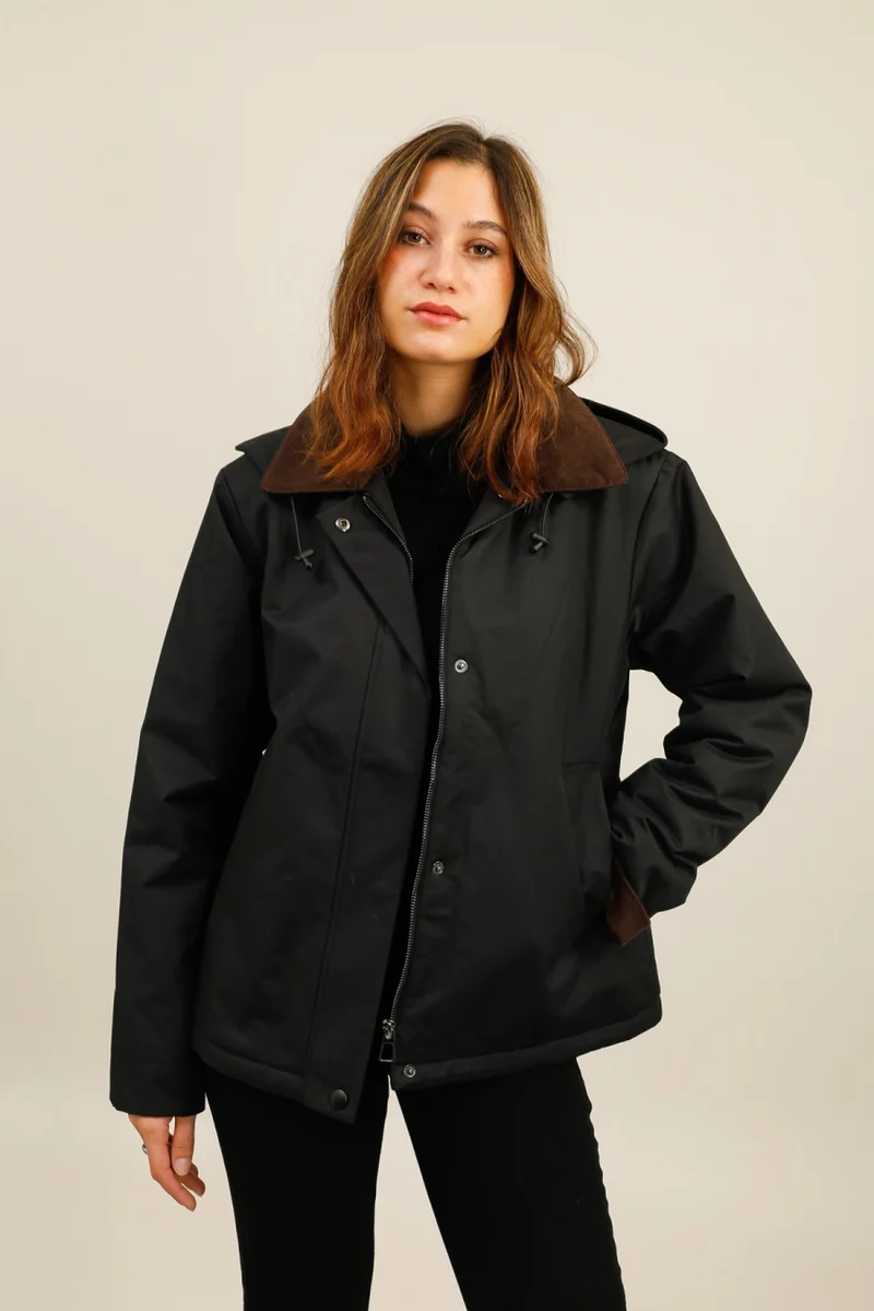 Veste coton fourrée courte