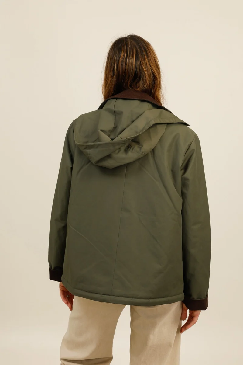 Veste coton fourrée courte
