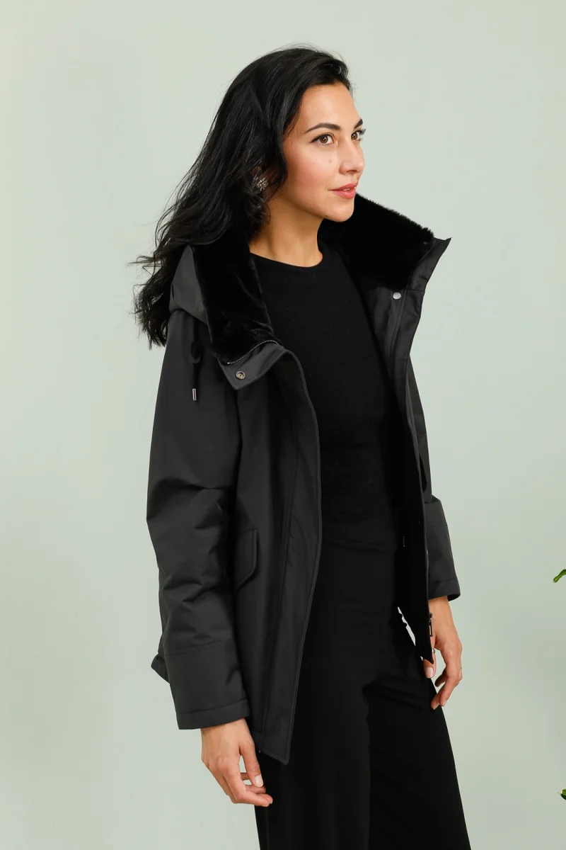 Parka fourrée courte