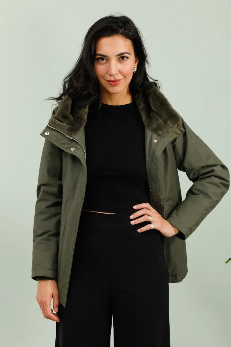 Parka fourrée courte