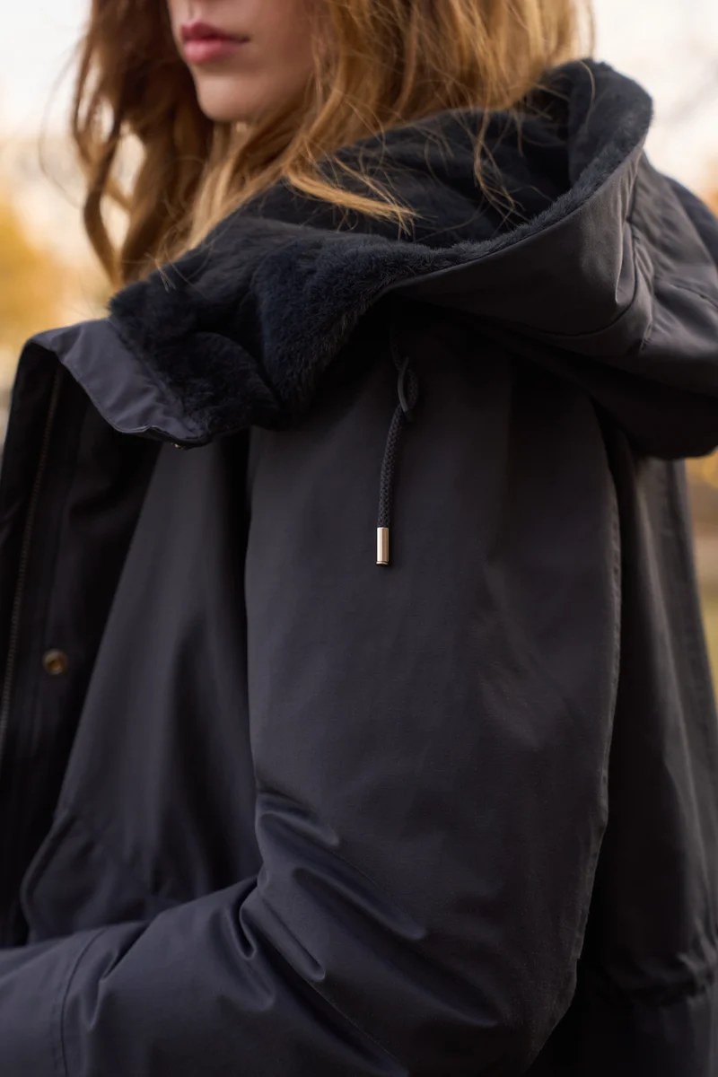Parka fourrée courte