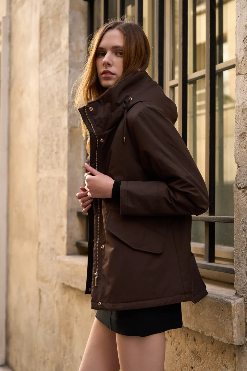 Parka fourrée courte