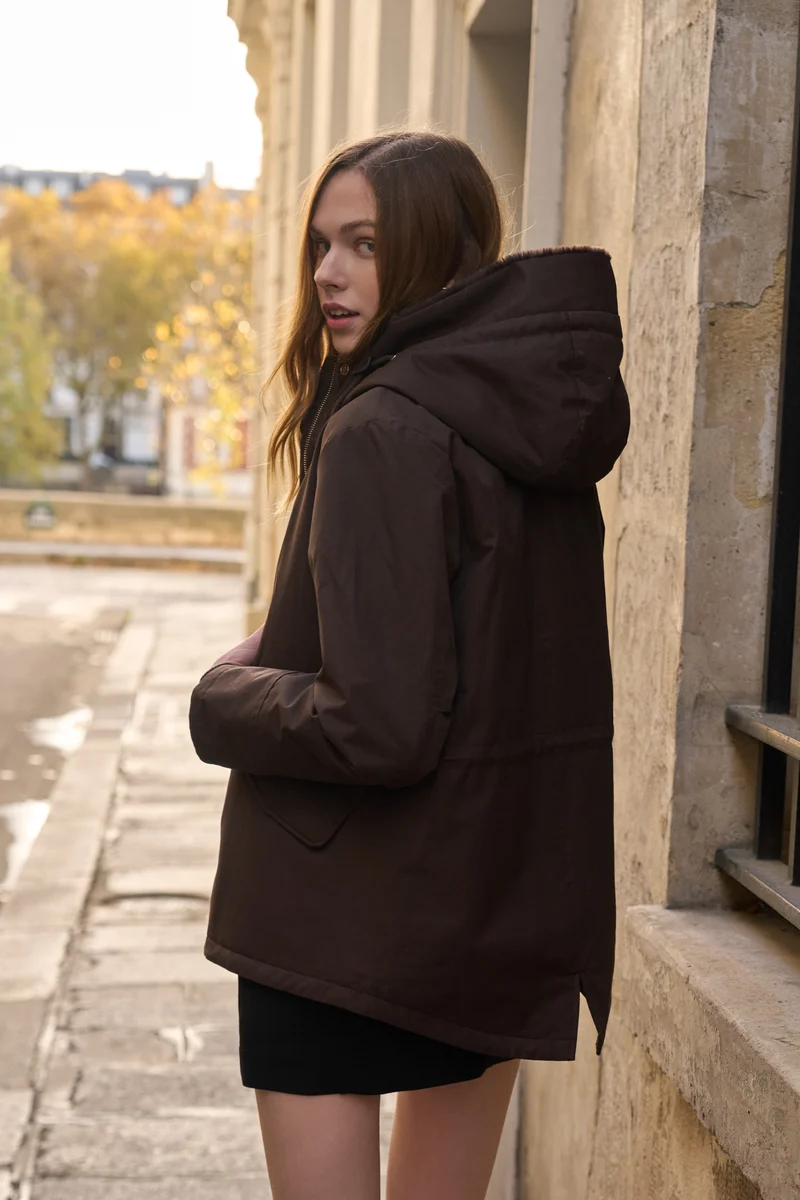 Parka fourrée courte