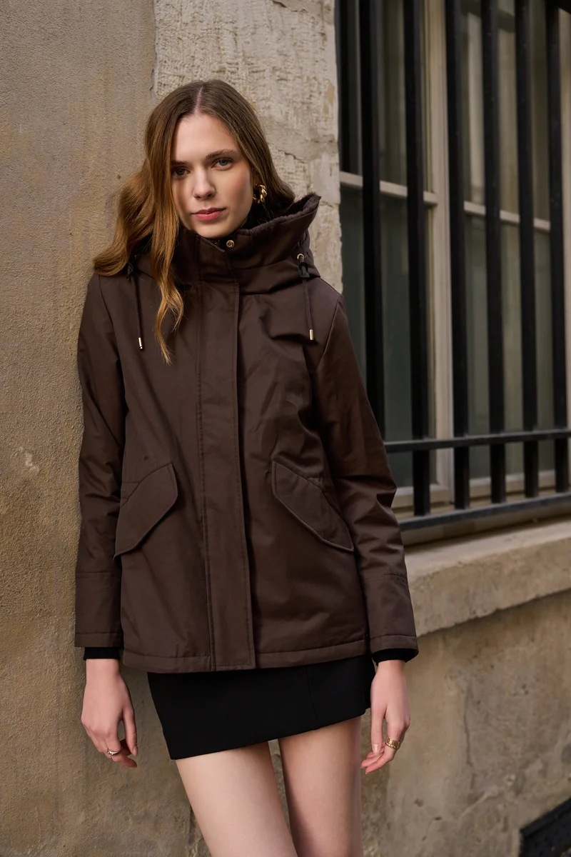 Parka fourrée courte