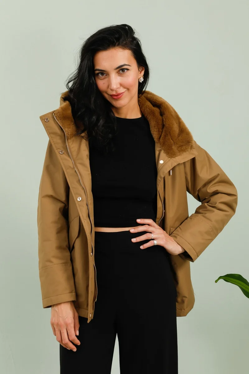 Parka fourrée courte