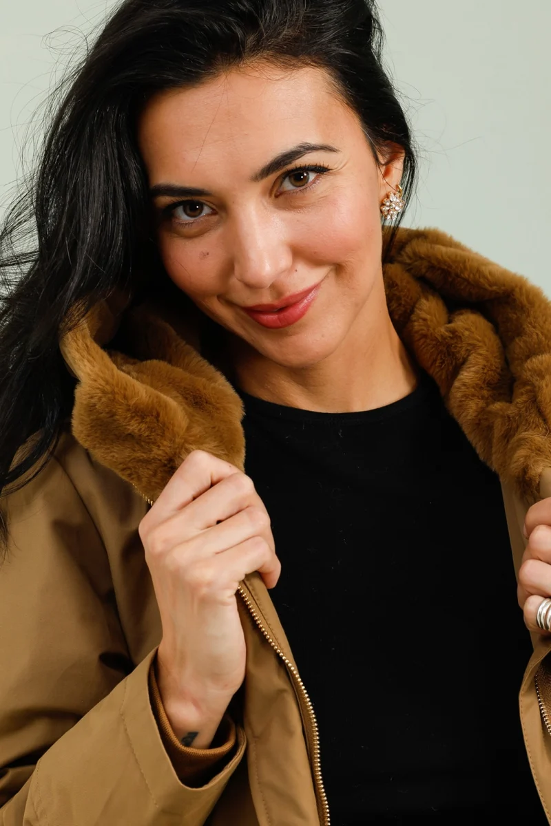 Parka fourrée courte
