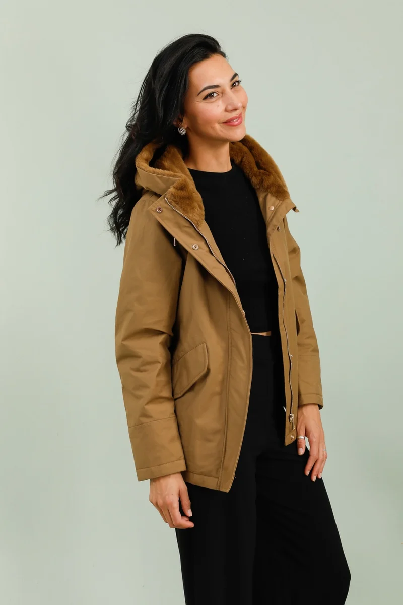 Parka fourrée courte