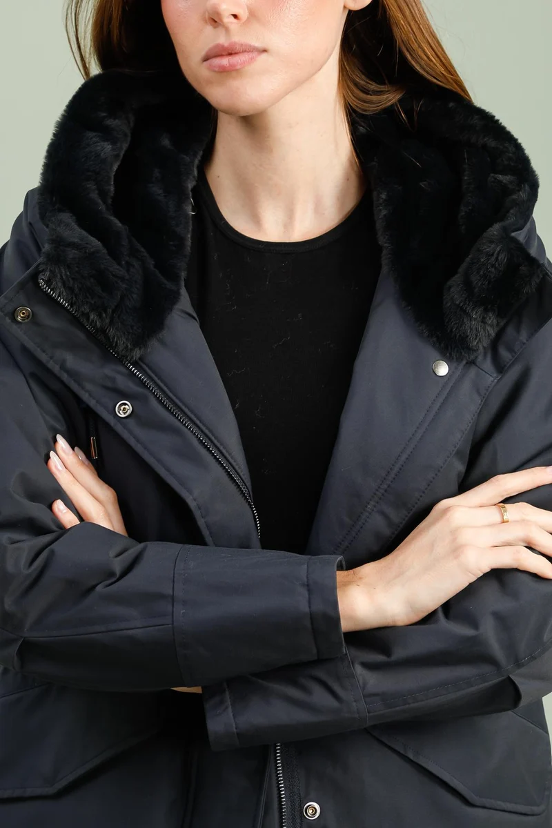 Parka fourrée longue