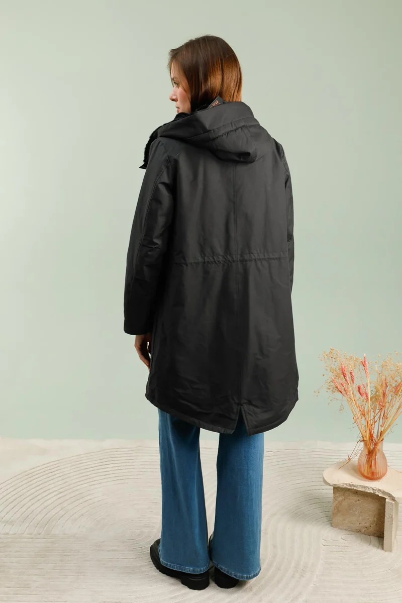 Parka fourrée longue