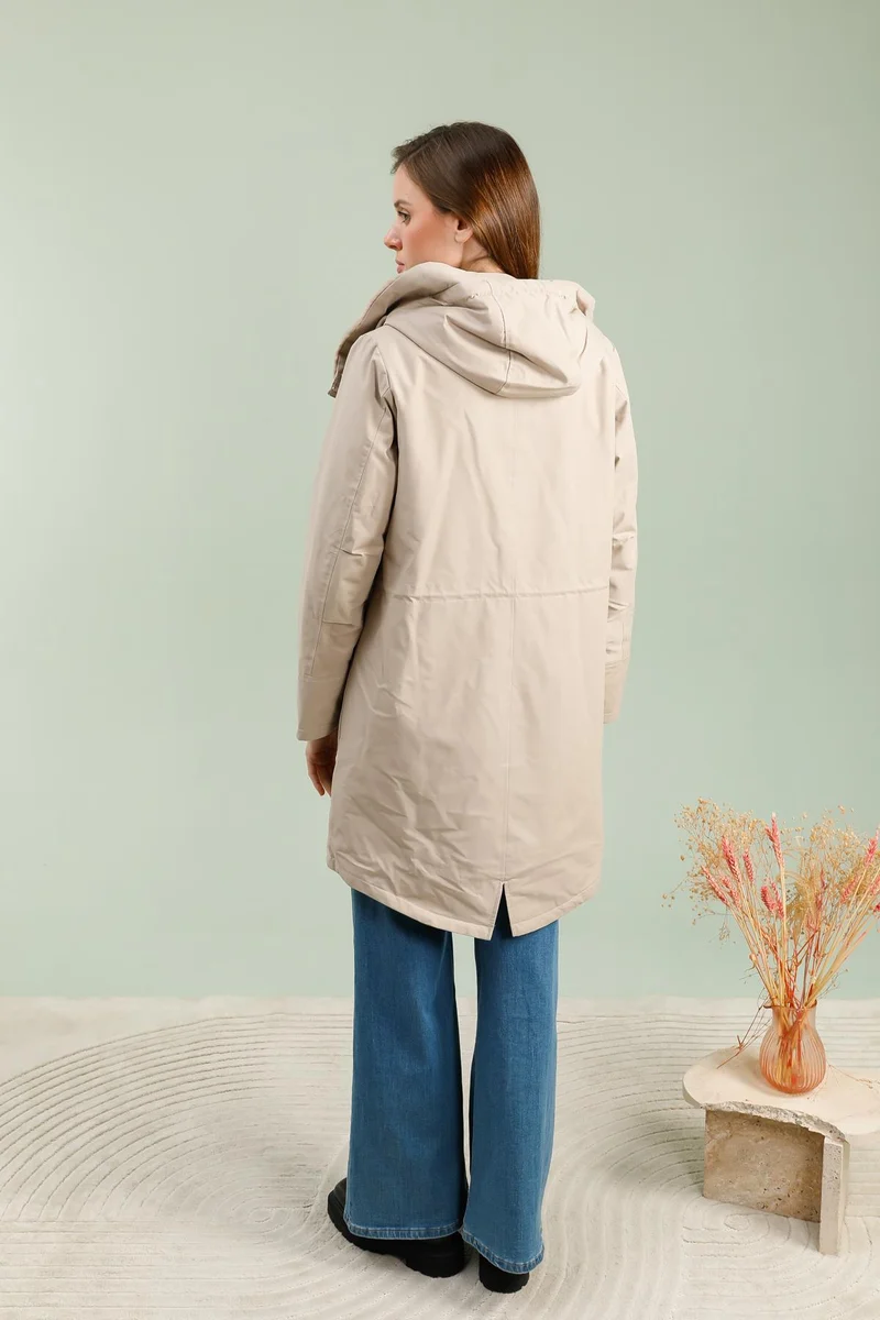 Parka fourrée longue