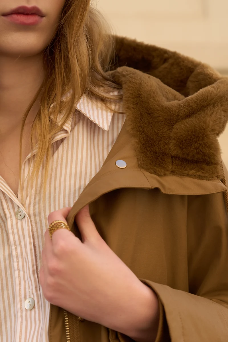 Parka fourrée longue
