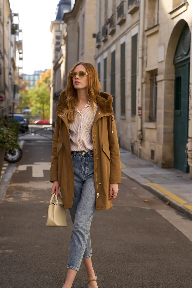 Parka fourrée longue