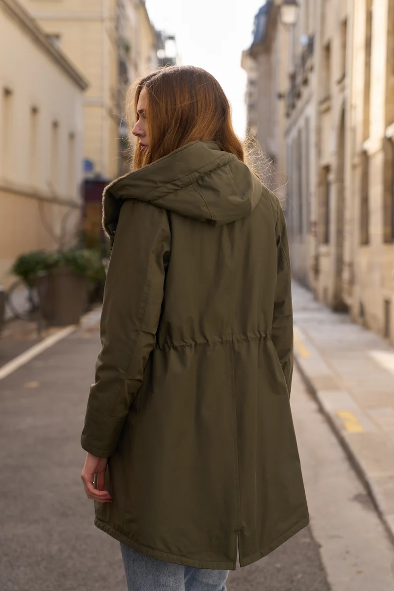 Parka fourrée longue