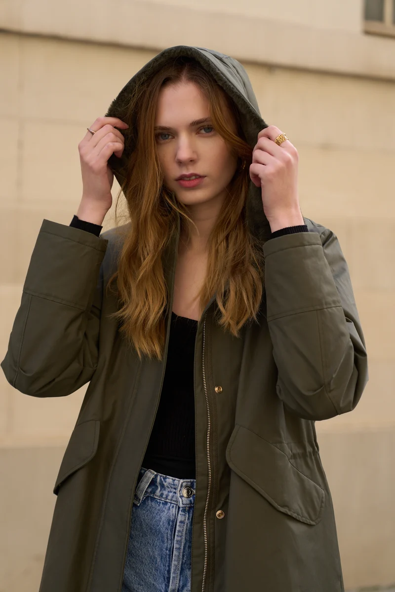 Parka fourrée longue