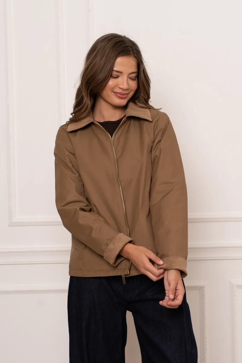 Veste coton courte mi-saison