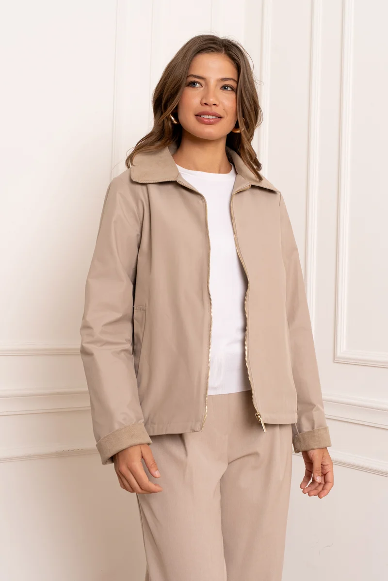 Veste coton courte mi-saison