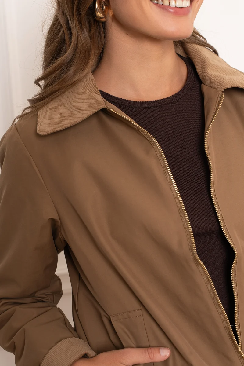 Veste coton courte mi-saison