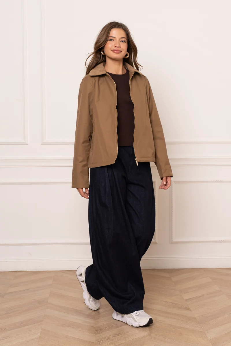 Veste coton courte mi-saison