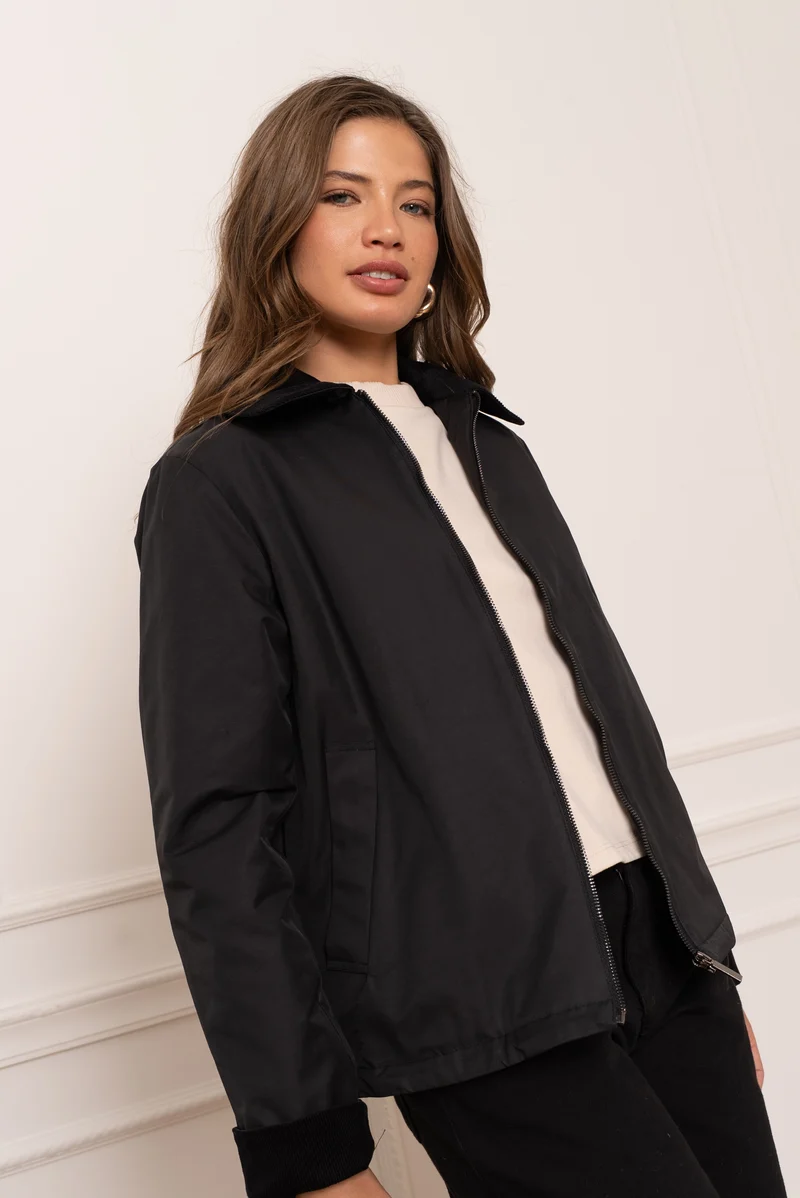 Veste coton courte mi-saison