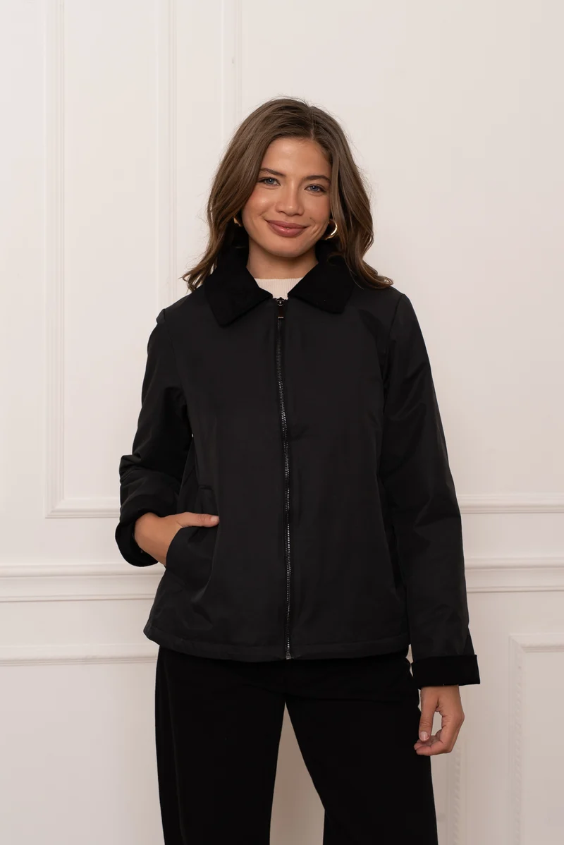 Veste coton courte mi-saison