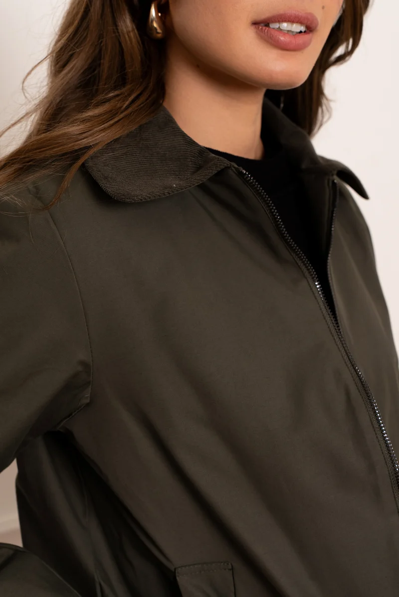 Veste coton courte mi-saison