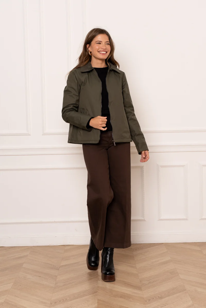 Veste coton courte mi-saison