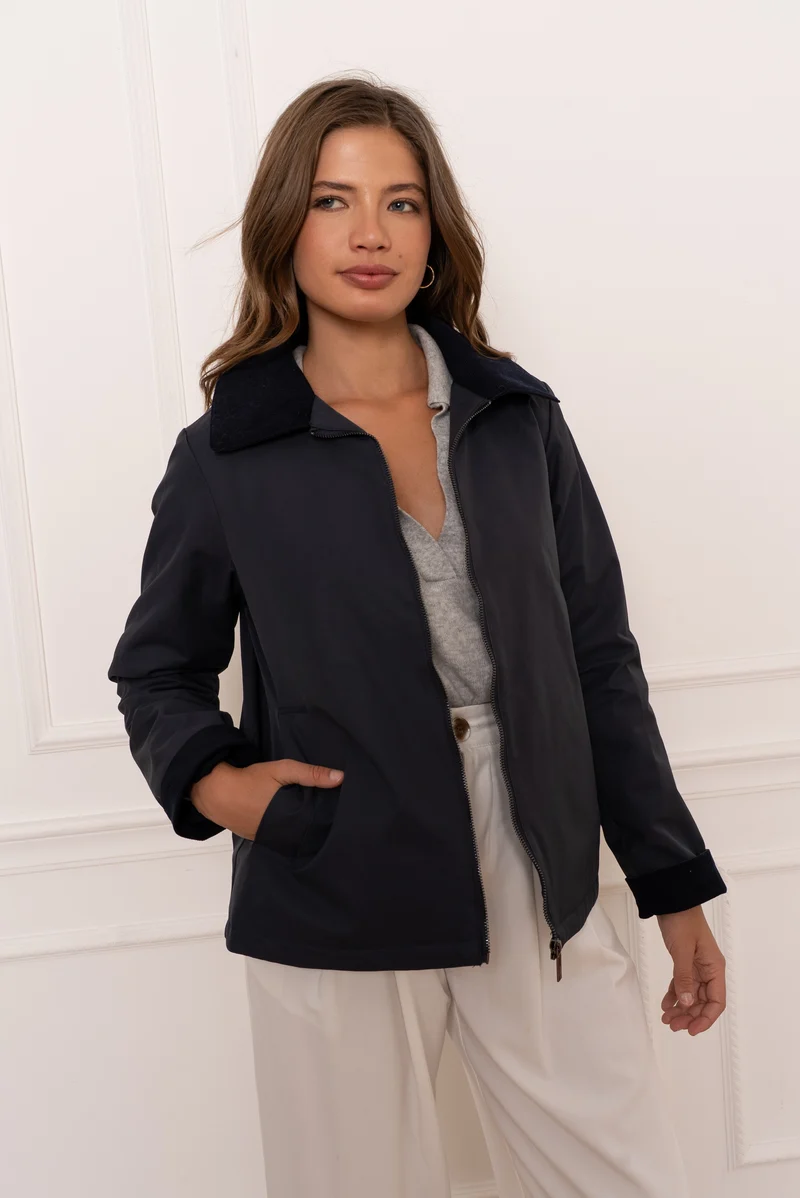 Veste coton courte mi-saison