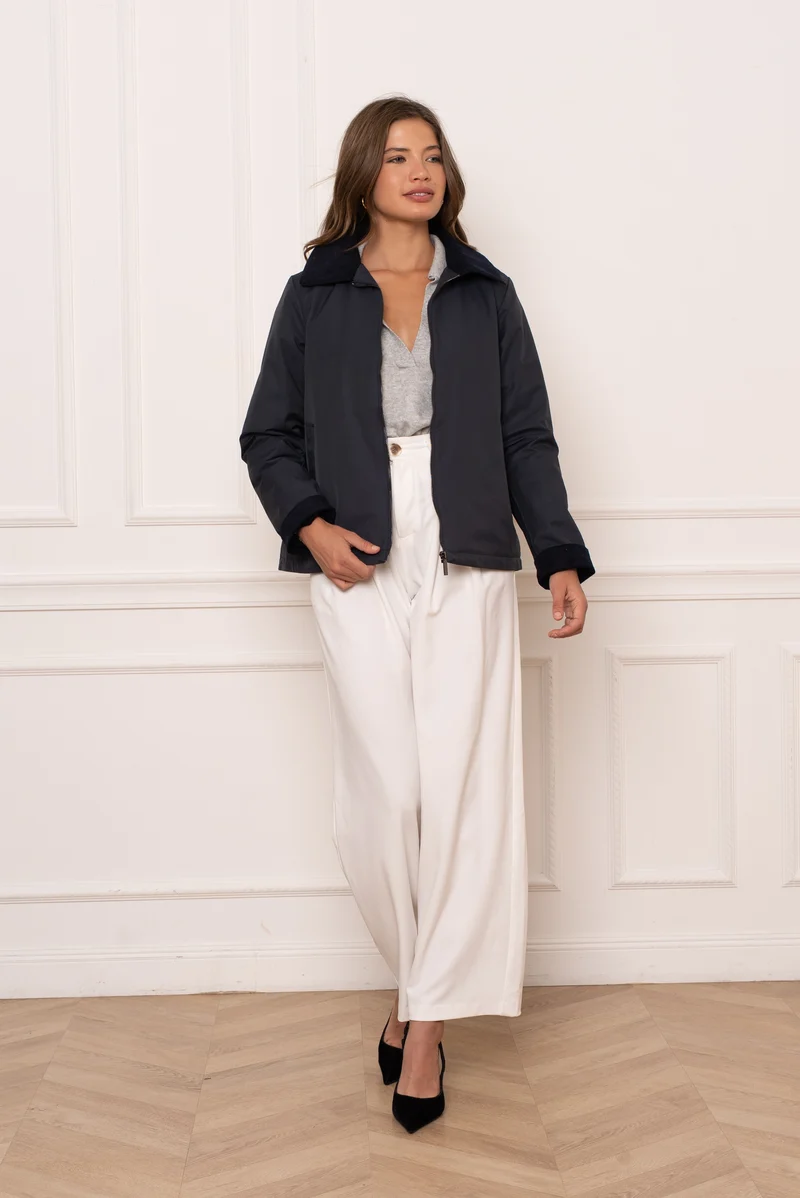 Veste coton courte mi-saison