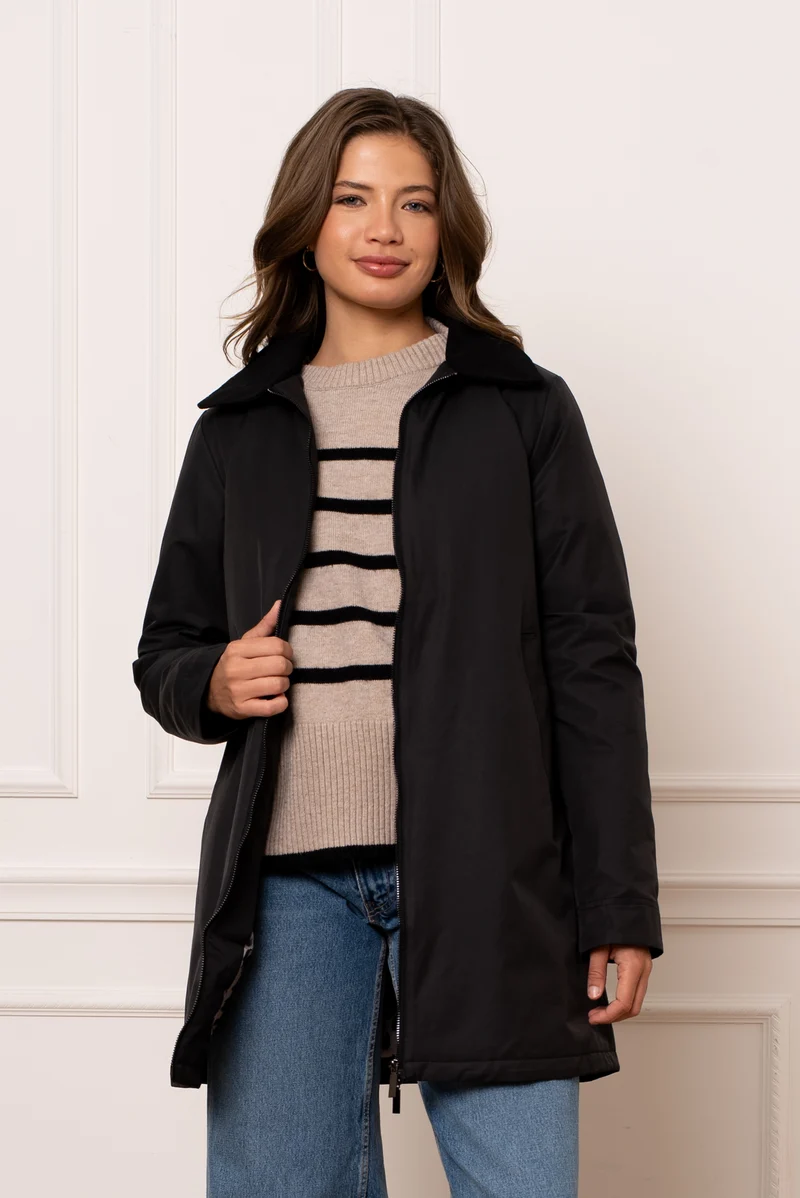 Veste coton longue mi-saison