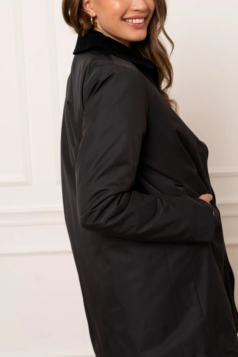 Veste coton longue mi-saison