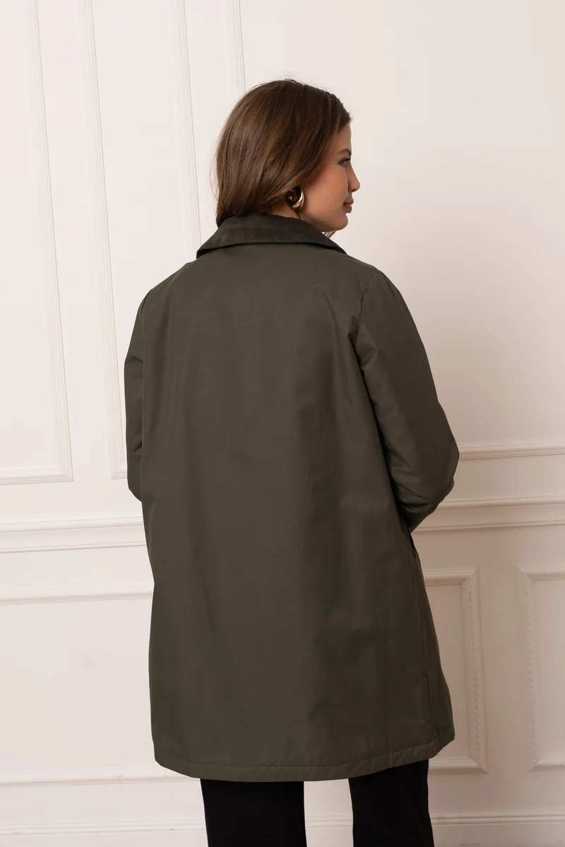 Veste coton longue mi-saison