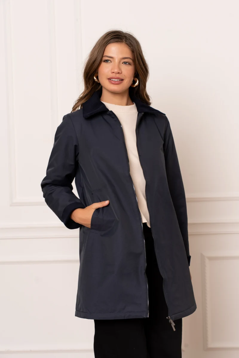 Veste coton longue mi-saison