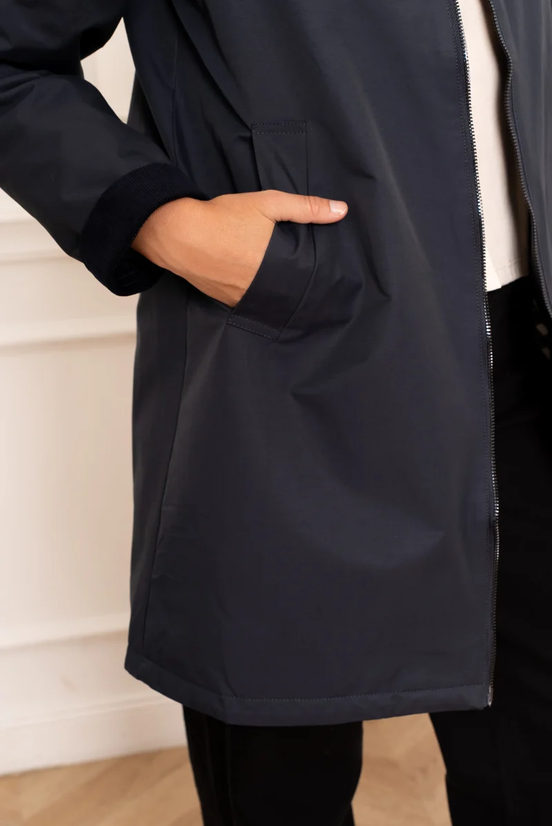 Veste coton longue mi-saison