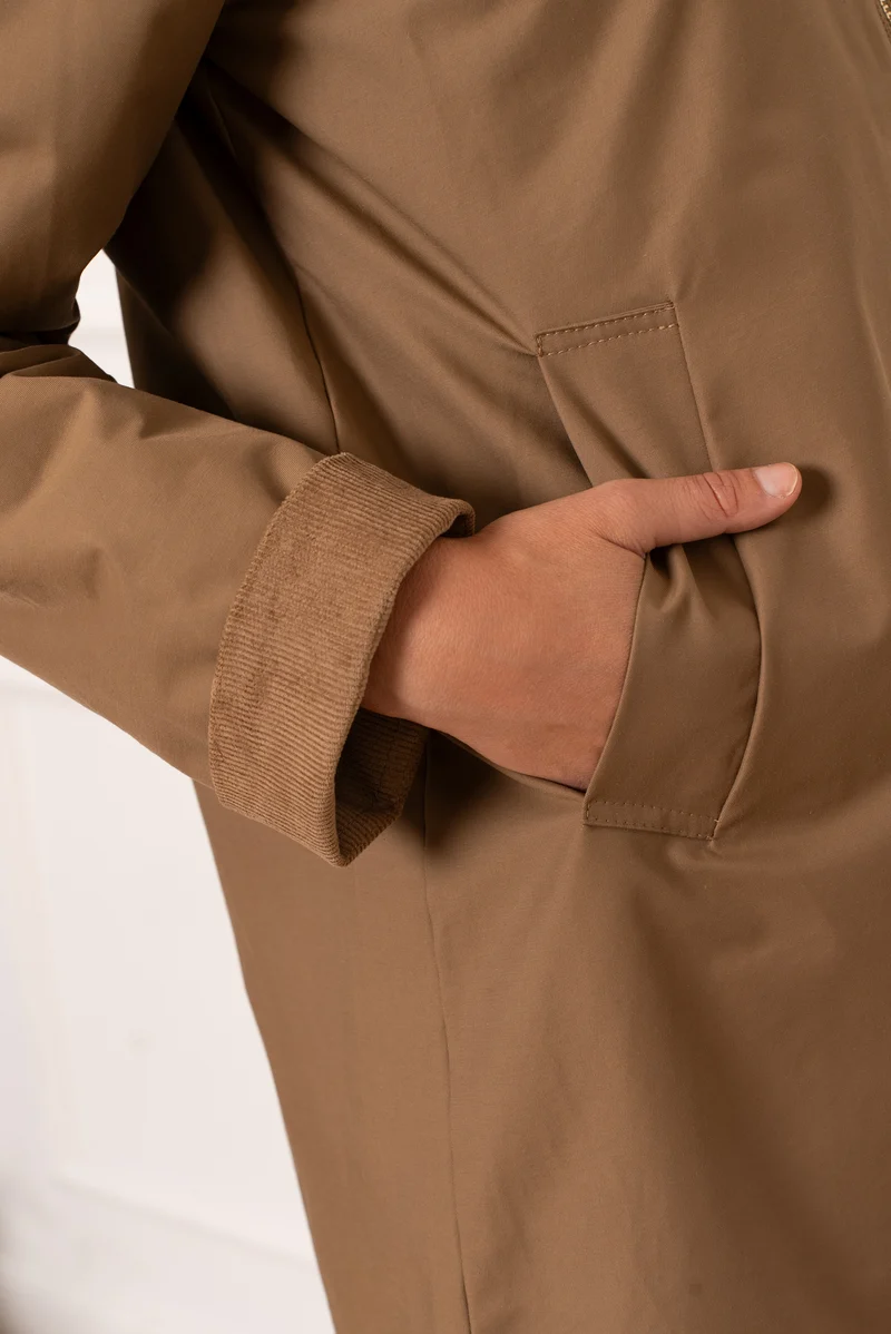 Veste coton longue mi-saison