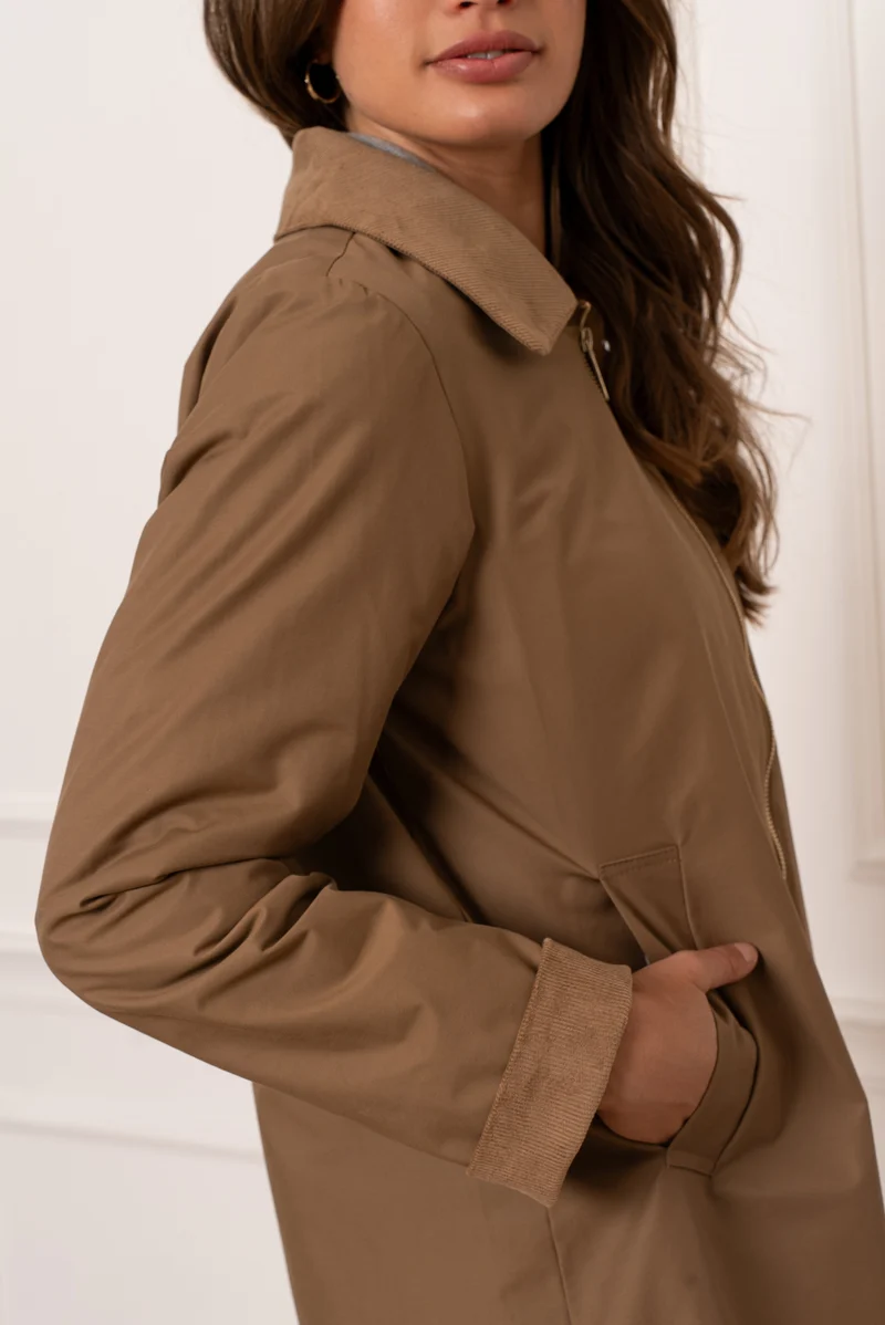 Veste coton longue mi-saison
