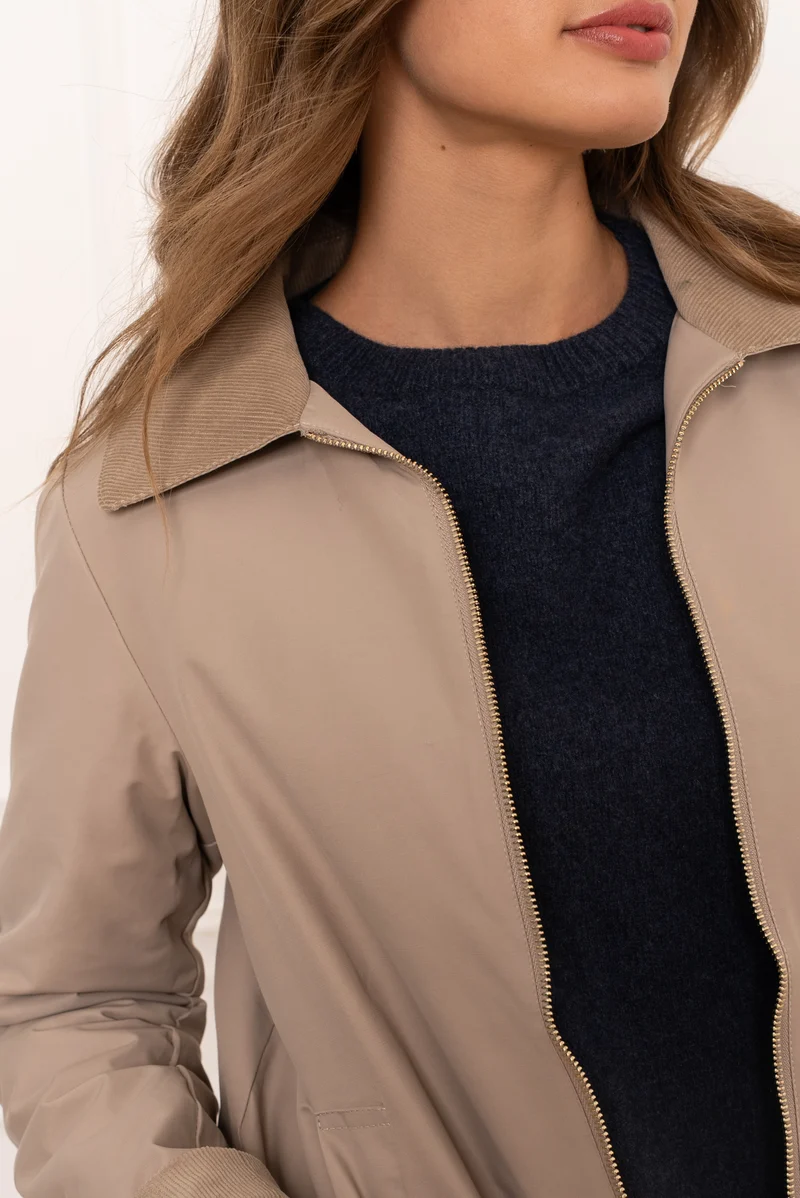 Veste coton longue mi-saison